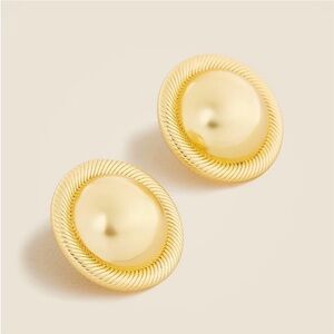 J. Crew Metallic Round Stud Earrings